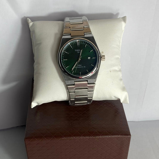 TISSO GREEN ساعة تيسو خضراء رجالية